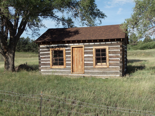 Old cabin, left over from Fort Lincoln, Huntsville, Colorado.